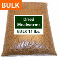 Dried Mealworm To Go, 11 lb. bag