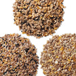 Duncraft Gardener's No-Waste Wild Bird Seed Sampler, Set of 3, showcasing a mixture of premium seeds, ideal for attracting birds and preventing lawn sprouting.