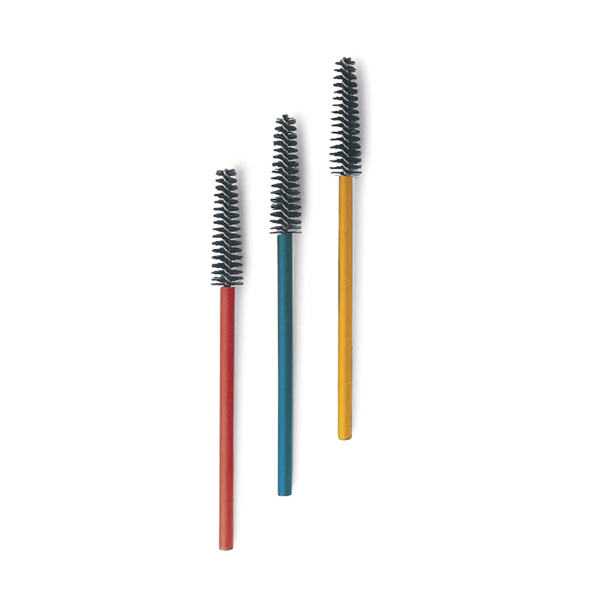 Droll Yankees Perfect Little Brushes set, featuring three slim brushes designed for cleaning hummingbird feeders, ensuring non-scratch cleaning of feeding ports.