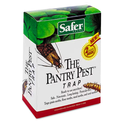 Pantry Pest Trap, 2 Pack, boxed insect traps for moth control, designed for use in kitchens to manage pantry moth infestations effectively.