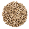 Duncraft Whole Sunflower Hearts Wild Bird Seed, 5-lb bag: A pile of hulled sunflower seeds, ideal for attracting birds with no shell waste.
