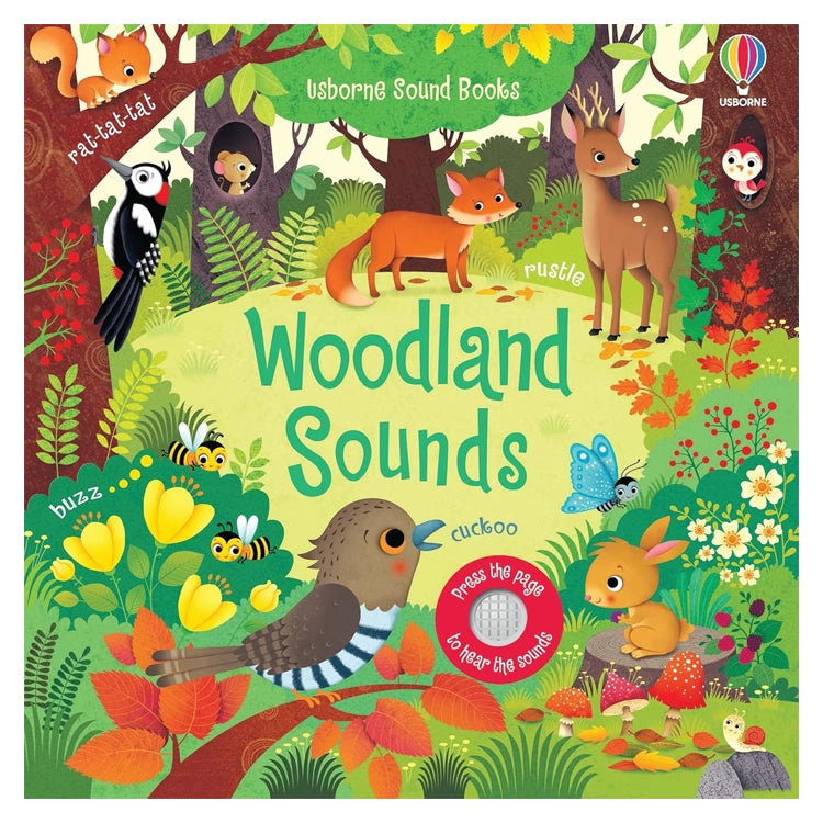 Woodland Sounds by Sam Taplin: Children's sound book featuring woodland creatures with interactive sound button for exploring animal calls and songs.