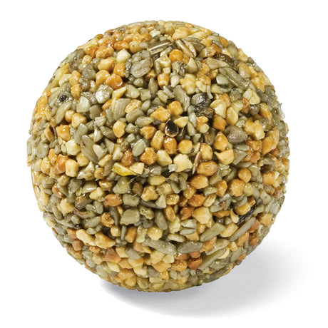 Duncraft Woodpecker Wild Bird Seed Balls: Spherical birdseed mix with sunflower kernels and peanut bits, designed to attract woodpeckers and nut-eating birds. Set available in 12 or 24.