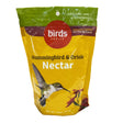Bag of Hummingbird & Oriole Nectar with Nectar Defender, 24 oz, featuring a resealable design and included scoop for easy mixing, ensuring fresh nectar for birds.