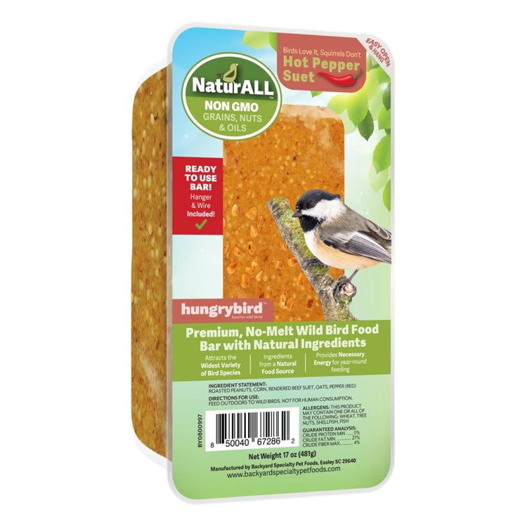 NaturALL RTU Hot Pepper Suet Bar, Set of 4 or 8