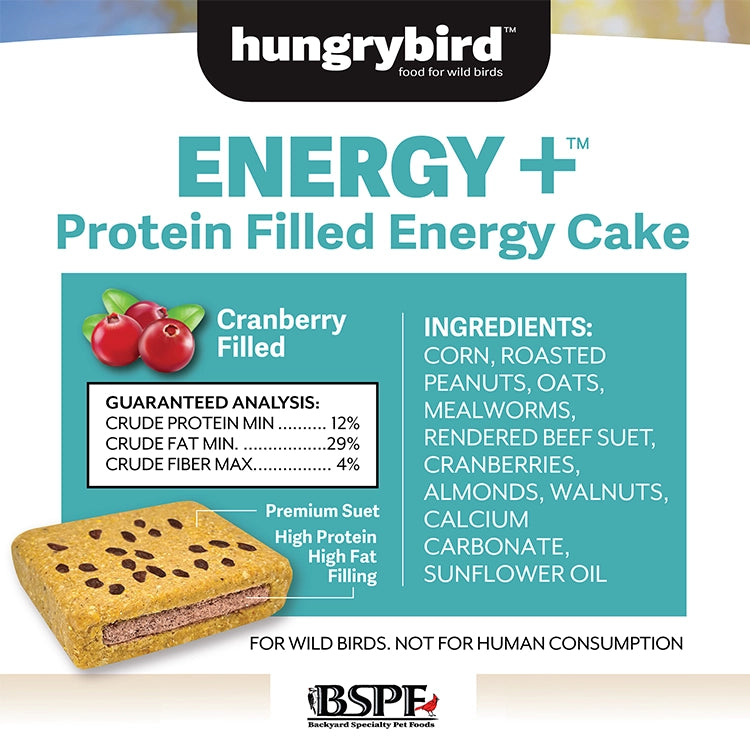 Energy+ Suet Cakes with Cranberry Filling, 12 Cakes