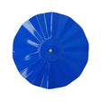 14 All Weather Guard, features a blue circular design with a gold pin, crafted from durable galvanized steel to shield feeders from weather elements.