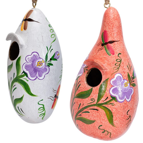 Bugs Gourd Birdhouse, Choose from 2 Colors