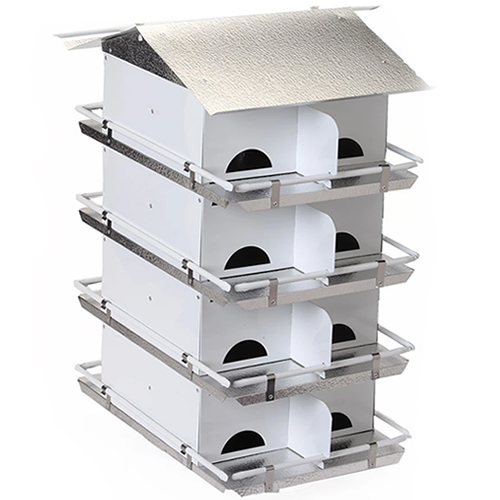 Coates Starling Resistant 16-Room Purple Martin House, Assembled