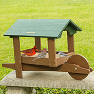 Duncraft Covered Garden Cart Platform Feeder