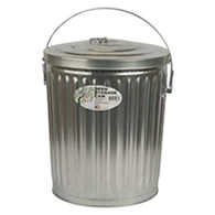 10 Gallon Galvanized Can with Lid