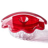 Hummingbird Clear Cup with Red Top