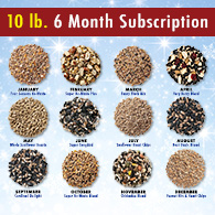 Seed-by-the-Month© 10-lb Wild Bird Seed Gift Subscription 6 Month