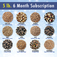 Seed-by-the-Month© 5-lb Wild Bird Seed Gift Subscription 6 Month