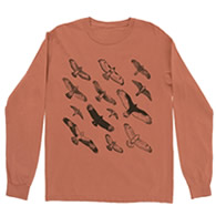 Bird Collective Hawks In Flight Long Sleeve T-Shirt