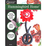 Quackups Hummingbird Home with Nesting Fibers