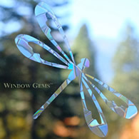 Dragonfly Window Gems, Set of 9