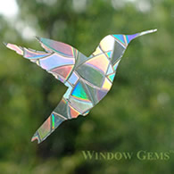 Hummingbird Window Gems, Set of 7