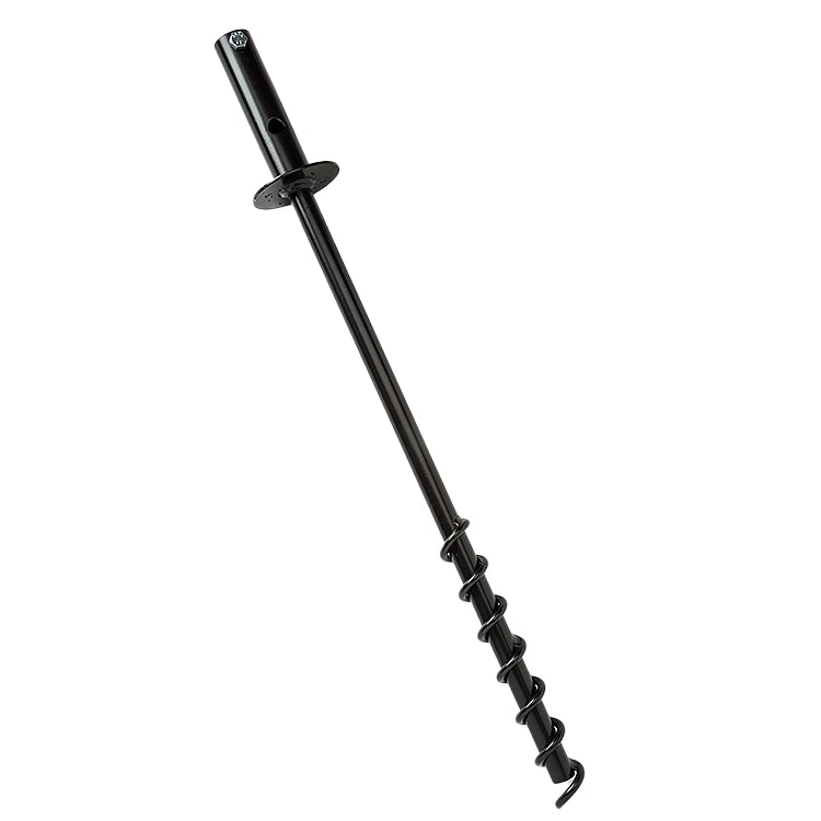 Black heavy duty twister ground socket on a white background. 