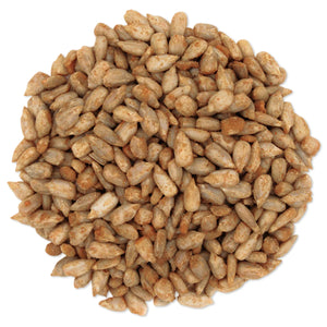 Duncraft Hot Pepper Chips Bird Seed, 5-lb bag featuring spicy cayenne-seasoned sunflower chips, repels squirrels while attracting birds. Perfect for tube, hopper, or platform feeders.