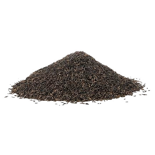 Nyjer® Wild Bird Seed, 20-lb bag, shown as a pile of fine seeds, ideal for attracting finches and other songbirds.