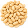 Duncraft Peanut Splits Wild Bird Seed, 5-lb bag; a pile of shelled peanuts, ideal for woodpeckers, nuthatches, and jays.
