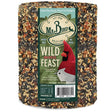 Mr. Bird WildBird Feast Cylinder Large, a 4-lb seed block with pecans and sunflower seeds, featuring “Never Melt” and “No Mess” for cylinder feeders.