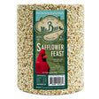 Safflower Feast Cylinder Large for outdoor feeders, made of safflower seed, pecans, sunflower seed, peanuts, and raisins, attracts cardinals and other birds.