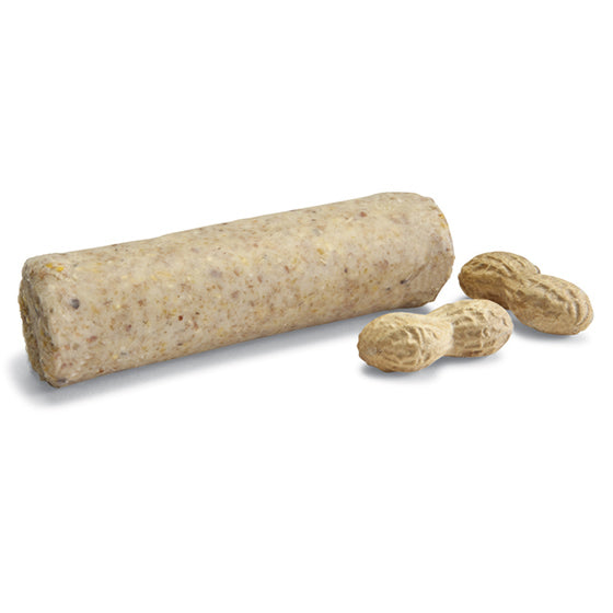 Peanut Blend, 12 Suet Plugs, close-up of peanut pieces in melt-resistant suet, ideal for attracting woodpeckers to suet plug feeders.