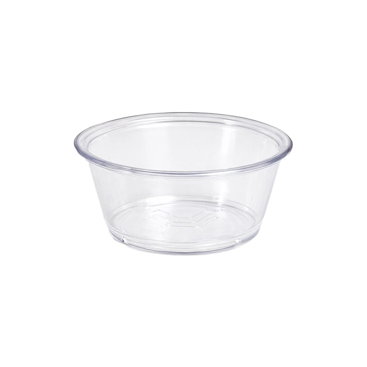 Duncraft Replacement 4 oz Clear Ramekin Cup for Bird Feeders, a clear, durable plastic cup for easy food level monitoring and feeder maintenance.