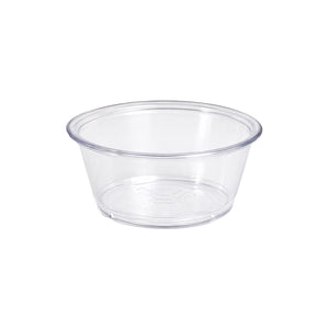 Duncraft Replacement 4 oz Clear Ramekin Cup for Bird Feeders, a clear, durable plastic cup for easy food level monitoring and feeder maintenance.