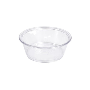 Duncraft Replacement 4 oz Clear Ramekin Cup for Bird Feeders: empty, clear plastic bowl, ideal for easy refilling and monitoring bird food levels.