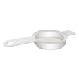 Duncraft Cling A Wing Seed Cap: A white plastic cap with a handle designed for the round opening of the Duncraft Cling-A-Wing Feeder.