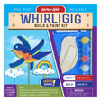 Whirligig Buildable Wood Paint Kit: Includes unassembled wooden bird whirligig and two garden stakes. Comes with non-toxic paint and easy instructions. Suitable for ages 3 and up.