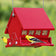 Mini Squirrel-Resistant Bird Feeder with birds feeding on both sides, featuring adjustable spring-loaded perches and a metal hanger.