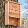 Woodlink Cedar Bat Shelter made from natural cedar wood, designed to provide a protected daytime roosting space for insect-eating bats. Made in the USA.