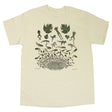 Frog Metamorphosis T-Shirt: white with a detailed graphic of frog metamorphosis, printed on 100% cotton, showcasing nature's magic and environmental sustainability.