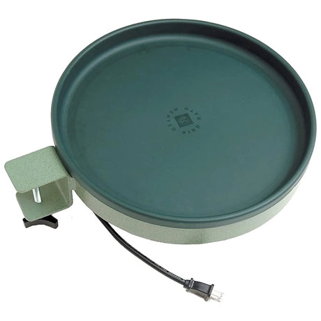 All Season 3 in 1 Heated Bath, round with a clamp, power cord, and three mounting options, designed to keep water ice-free.