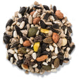 Wild Delight Nut N' Berry Wild Bird Seed, 20-lb bag; a mix of nuts, seeds, and dried fruits for bird feeders.