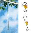 Tree Branch Hook with a black powder-coated finish for hanging bird feeders, flower baskets, or wind chimes. Available in 6, 12, or 18 inches.