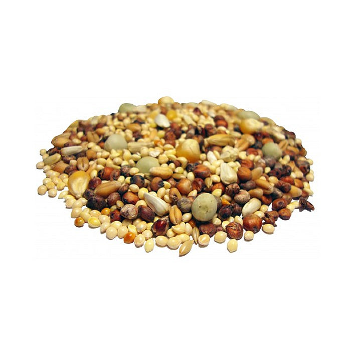 Brown's Bird Lover’s Blend Dove Pigeon & Quail Blend Wild Bird Seed, 5-lb bag, featuring a mix of seeds and nuts to attract various birds.