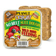 Peanut Delight Suet Cakes: No-melt suet dough block for wild bird feeding, packed with peanuts, corn, oats, and soy oil. Perfect for attracting woodpeckers and chickadees.