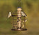Woodlink Caged Feeder with small birds perched on it, featuring metal wire caging and a clear plastic seed tube.