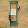 Duncraft Triple Suet Shield Wrap Feeder with birds feeding, featuring a stainless steel mesh and space for three suet cakes to attract woodpeckers and nuthatches.