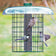 Duncraft Nyjer® Mesh Sentinel Selective feeder shows songbirds feeding safely from seeds within a metal cage, shielded by a clear plastic rain guard.