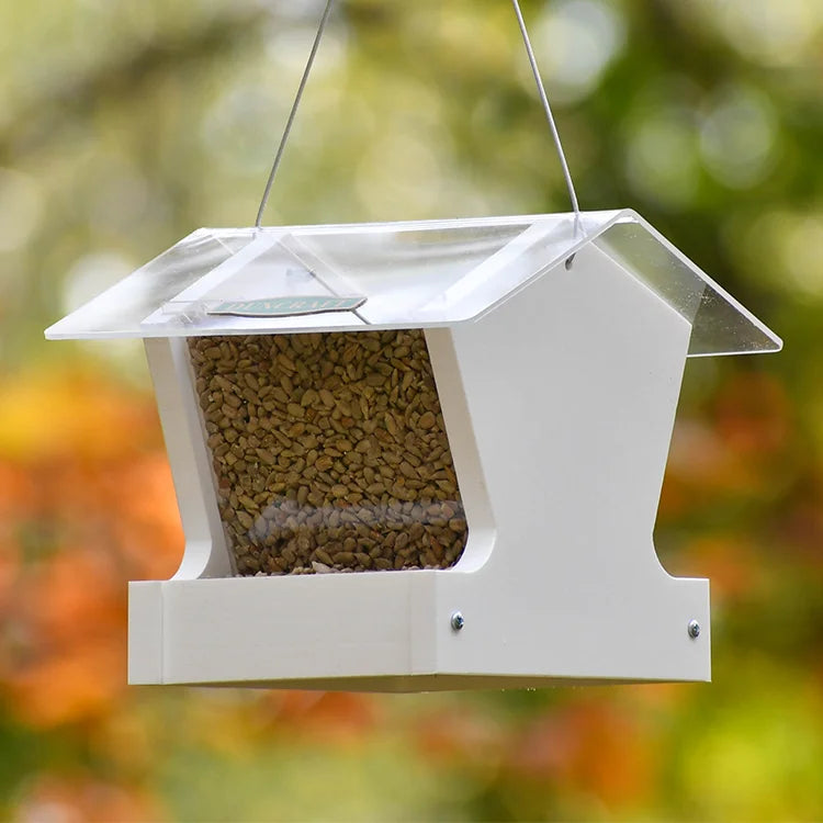 Duncraft Heritage Hopper Feeder, White