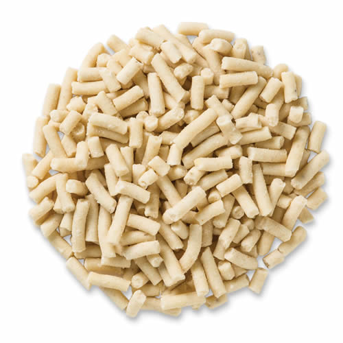 Suet To Go Mealworm Pellets, 1.21 lb. bag, featuring bite-sized suet for bird feeding, shown as a pile of white pellets.