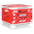 Perky-Pet® Red Hummingbird Nectar Concentrate, 12 oz., Box of 4, featuring red cans in a red and white box.