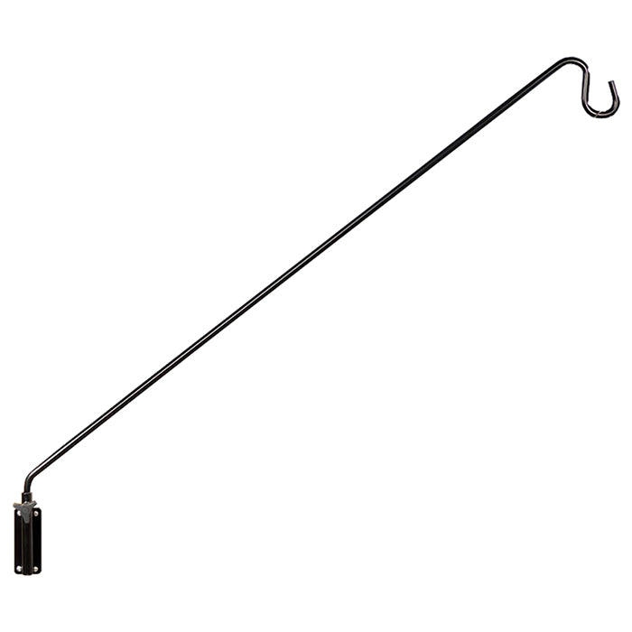 36 Extended Reach Wall Bracket with hook for bird feeders, featuring an adjustable knob for easy filling and mounting on flat surfaces.