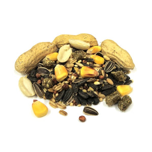 Brown's Bird Lover’s Blend Wildlife Buffet, 7-lb bag, showcasing a mix of nuts and seeds, ideal for attracting various wildlife like squirrels and birds.